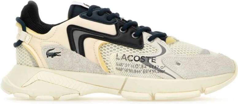 Lacoste Kleurrijke Leren Mesh Neo Sneakers Multicolor Heren