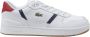 Lacoste Witte leren lage sneakers met rubberen zool White Heren - Thumbnail 1