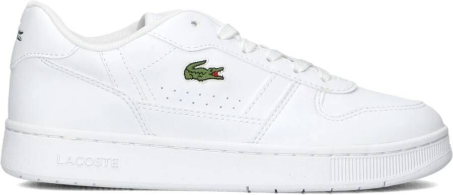 Lacoste Retro Sneakers T-Clip Wit Leer White Heren