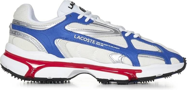 Lacoste Stijlvolle Textiel Sneakers voor Mannen Blue Heren