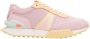 Lacoste L-Spin Deluxe Color Block Leren Sneakers Pink Dames - Thumbnail 2