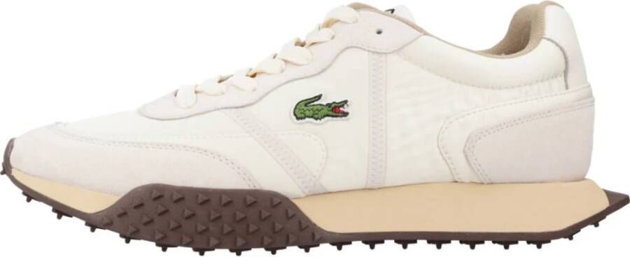 Lacoste Stijlvolle Heren Casual Sneakers Beige Heren