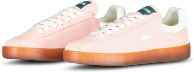 Lacoste Veloursleren Sneakers Pink Dames
