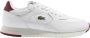 Lacoste Witte casual leren sneakers oor heren White Heren - Thumbnail 1