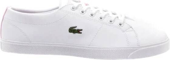 Lacoste Witte sportiee synthetische sneakers oor rouwen White Dames