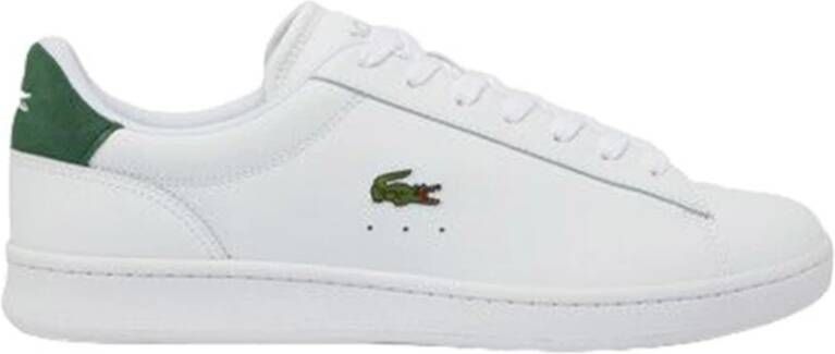 Lacoste Witte sportieve leren sneakers White Heren