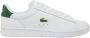 Lacoste Witte sportieve leren sneakers White Heren - Thumbnail 2