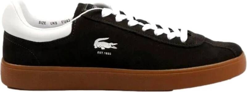 Lacoste Zwarte Baseshot Sneakers Black Heren