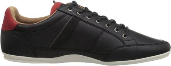 Lacoste Zwarte Sneakers met Metalen Logo Black Heren