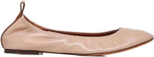 Lanvin Beige Platte Schoenen Beige Dames