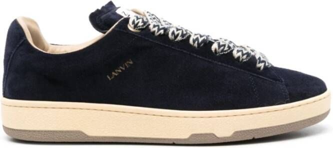 Lanvin Blauwe Sneakers Blue Heren