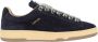 Lanvin Blauwe Suède Ronde Neus Sneakers Blue Heren - Thumbnail 1