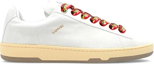 Lanvin Multikleur Sneakers met Gewatteerde Logotong White Dames