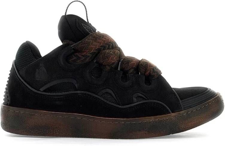 Lanvin Chunky Curb Sneakers Black Heren