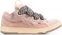 Lanvin Roze Suède Sneakers met Geperforeerde Details Pink Dames - Thumbnail 1