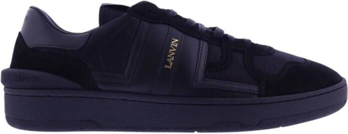 Lanvin Stijlvolle Clay Low Top Sneakers Zwart Heren