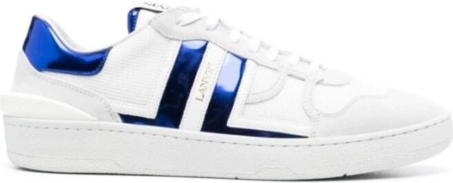 Lanvin Clay Mesh Two-Tone Sneakers White Heren