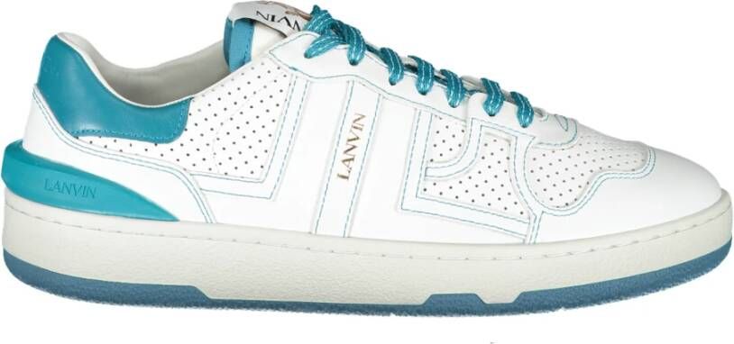 Lanvin Contrasterende lage sneakers White Heren