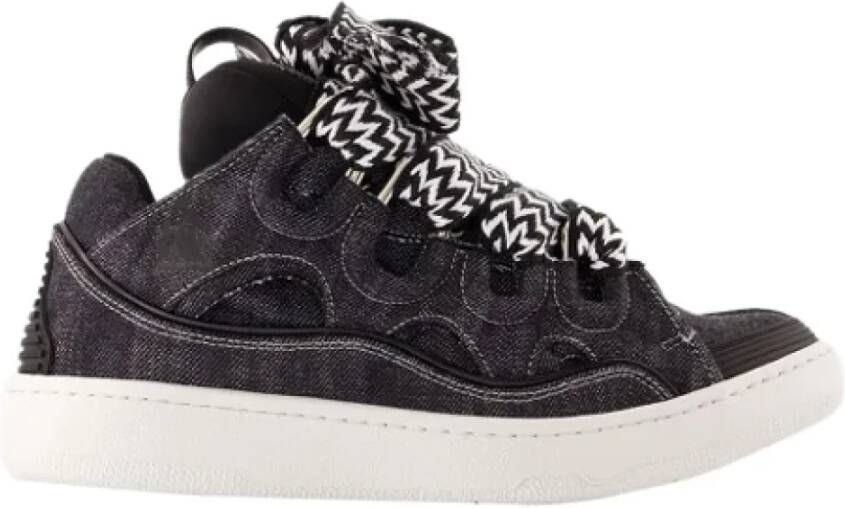 Lanvin Cotton sneakers Black Dames