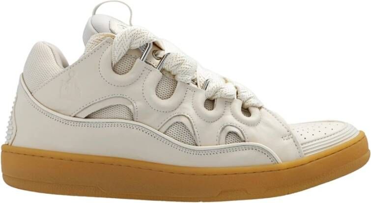 Lanvin Synthetische Curb Sneakers Beige Heren