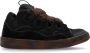 Lanvin Suede Low-Top Sneakers met Azteekse Weefsel Brown Heren - Thumbnail 1