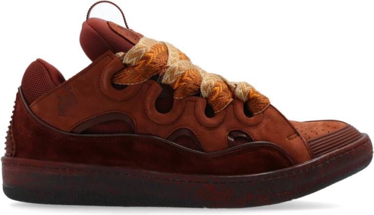 Lanvin Curb Sneakers Brown Heren