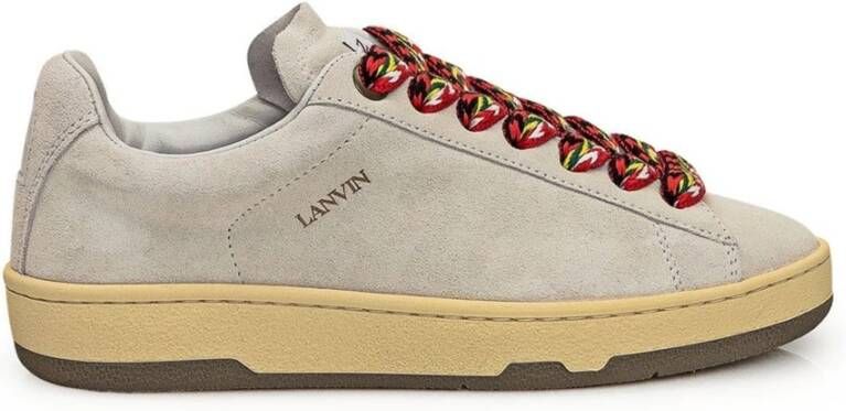 Lanvin Multikleur Sneakers met Gewatteerde Logotong White Dames