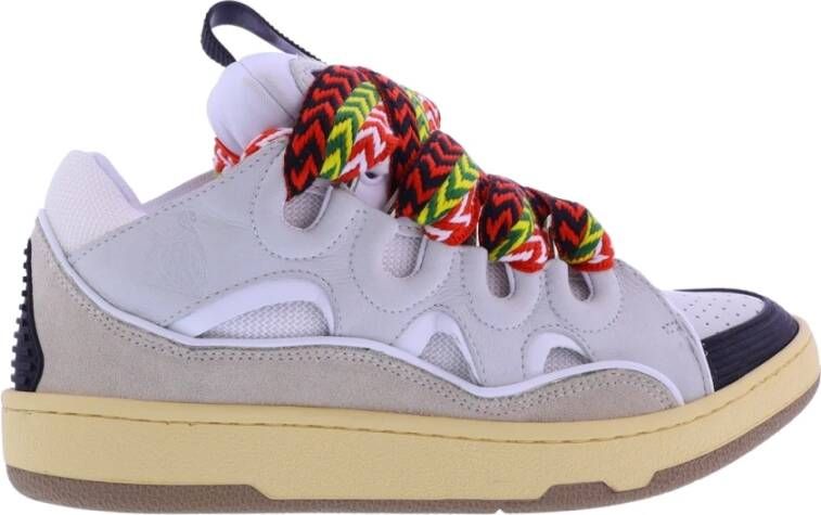 Lanvin Dames Curb Sneaker Wit Multi Multicolor Dames