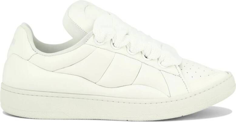 Lanvin XL Lage Leren Sneakers White Heren