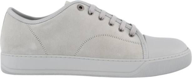 Lanvin Lage Suede en Nappa Captoe Gray Heren