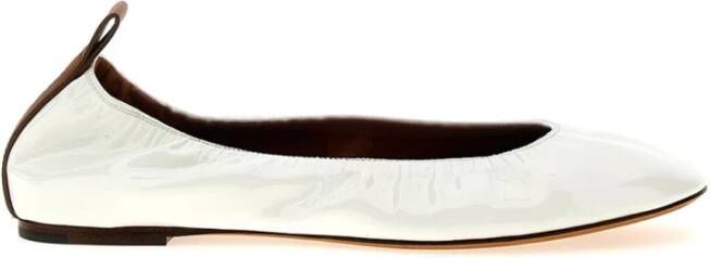 Lanvin Glanzende Ballerinas White Dames