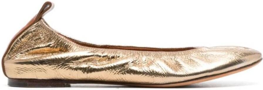 Lanvin Gouden Ballet Flats Yellow Dames