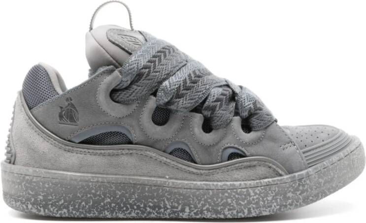 Lanvin Grijze Sneakers met Oversized Tong Gray Dames