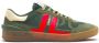 Lanvin Groene Suède Leren Sneakers Strepen Logo Green Heren - Thumbnail 1