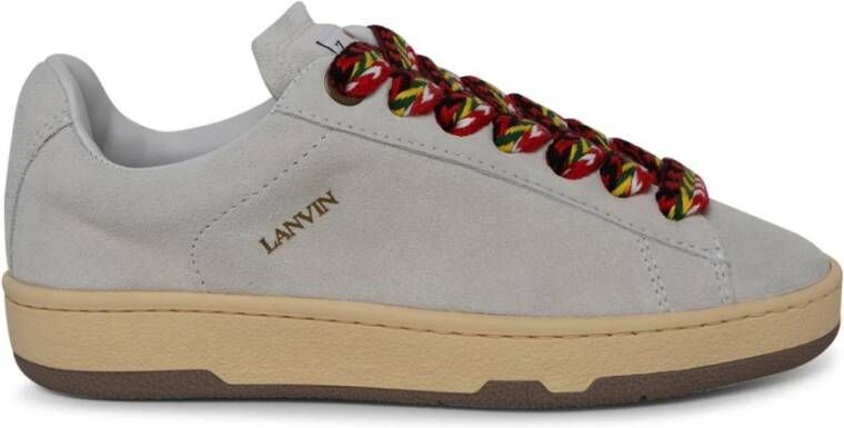 Lanvin Herringbone Lace Sneaker Gray Dames