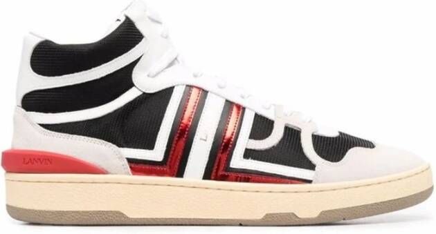 Lanvin High-Top Sneakers met Suede Detail Multicolor