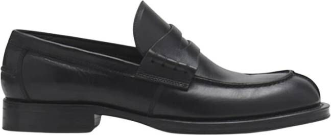 Lanvin Klassieke Leren Loafers Black Heren