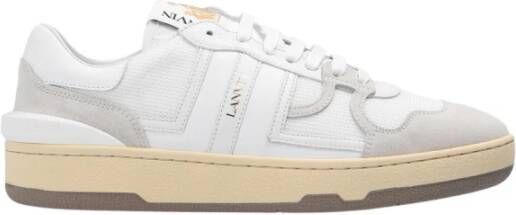 Lanvin Clay sneaker met kalfsleren en suède details