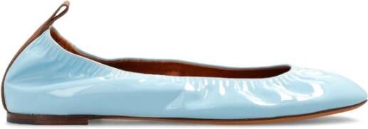 Lanvin Ballerina Flat van lakleer Blue Dames