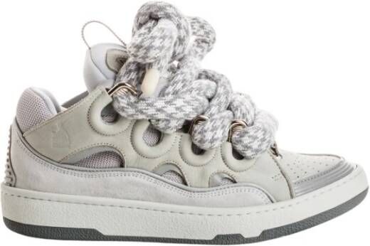 Lanvin Leren Mand Sneakers White Heren