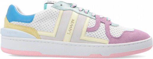 Lanvin Stijlvolle Mesh en Suède Sneakers voor White