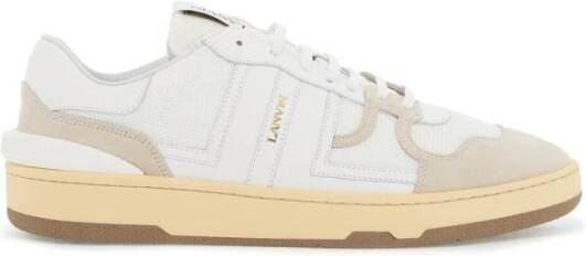 Lanvin Mesh Sneakers met Color Block Design White Heren