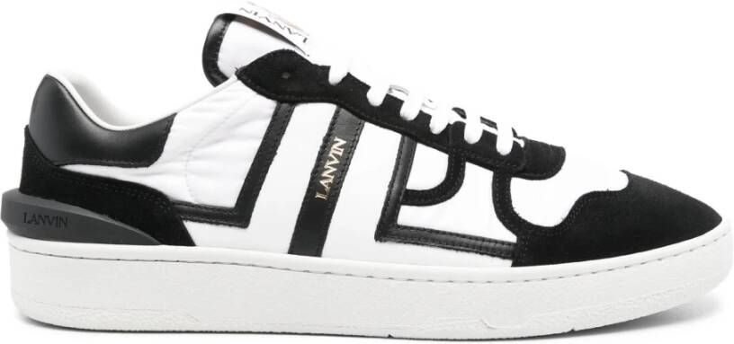 Lanvin Optic White Black Clay Sneakers Black Heren
