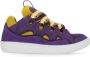 Lanvin Paarse Leren Sneakers met Logo Detail Purple Dames - Thumbnail 1