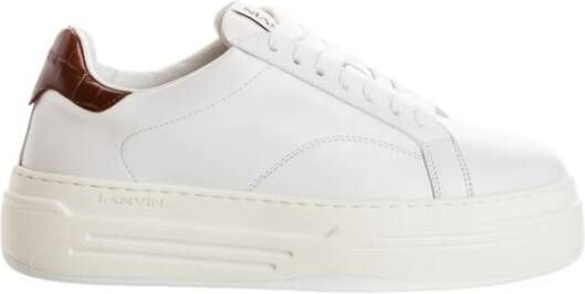 Lanvin Platform manden met dikke rubberen zool White Heren