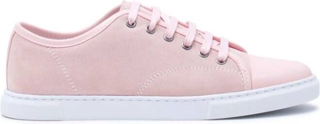 Lanvin Rose Velvet Sneakers Pink Dames