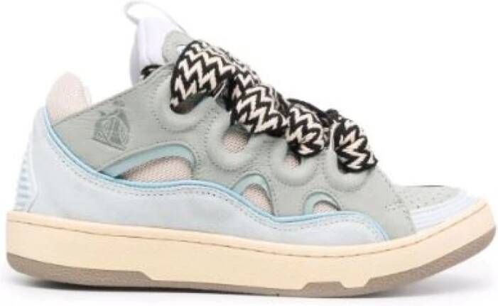 Lanvin Multimateriaal sneakers geïnspireerd door de jaren '90 Blue Dames