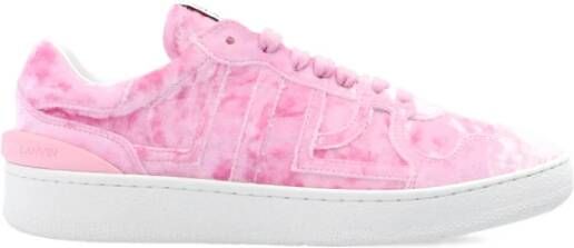 Lanvin Sneakers met logo Roze Dames