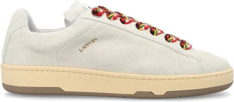 Lanvin Multikleur Sneakers met Gewatteerde Logotong White Dames