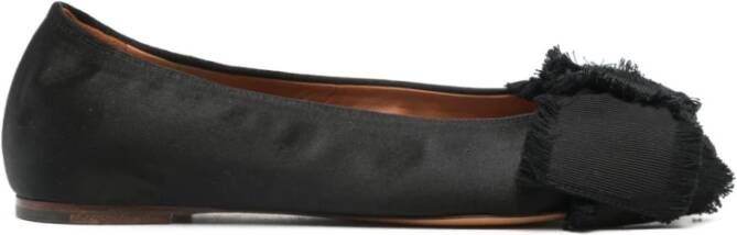 Lanvin Stijlvolle Bow-Detail Ballerina Flats Black Dames